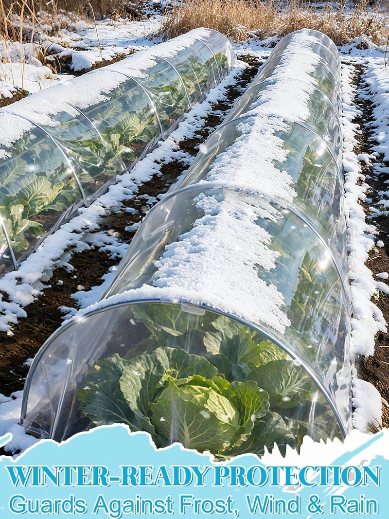 Alphatool Greenhouse Cover Plastic Sheeting - 10 x 20 ft Plant Covers Freeze Protection, Frost Cloths for Outdoor Plants, Clear Floating Row Cover for Outdoors Garden Plants Vegetables Crops - Image 4